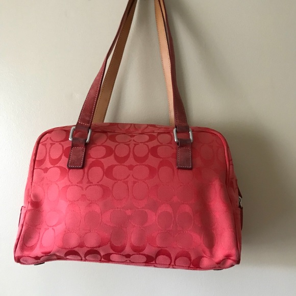 Coach Bags Red Classic Coach Logo Bag Poshmark